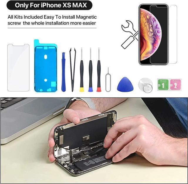 Alt view image 6 of 7 - for iPhone Xs Max Screen Replacement 6.5  LCD Replacement Screen & 3D Touch Display Digitizer Full HD with Repair Tools Kit + Waterproof+Screen Protector