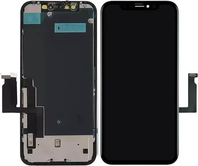 Alt view image 4 of 6 - for iPhone 11 Screen Replacement, 6.1 Inch Front Glass, Retina HD LCD Digitizer Display, 3D Touch, Supporting Face ID, Full Complete Frame Assembly Set, Repair Tools Kit, Waterproof Adhesive