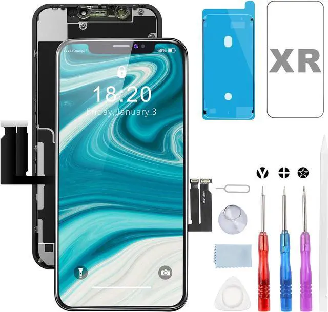 Main image of for iPhone XR Screen Replacement kit : 6.1 inch XR Screen LCD Display Touch Screen Digitizer Assembly with Complete Repair Tools, Compatible with Model A1984, A2105, A2106, A2108
