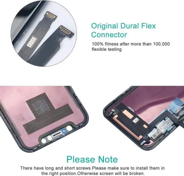 Alt view image 5 of 7 - for iPhone XR Screen Replacement kit : 6.1 inch XR Screen LCD Display Touch Screen Digitizer Assembly with Complete Repair Tools, Compatible with Model A1984, A2105, A2106, A2108