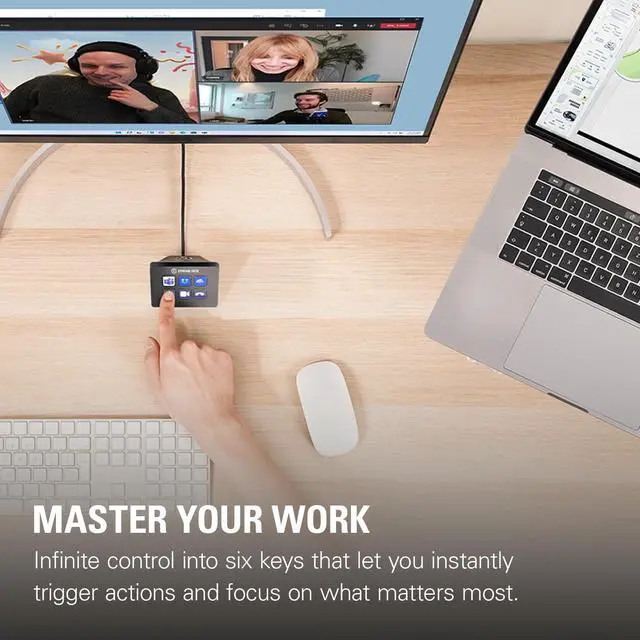 Alt view image 2 of 7 - Stream Deck Mini  Control Zoom, Teams, PowerPoint, MS Office and More, Boost Productivity with Seamless Integration for Daily Apps, Set Up Shortcuts Easily, Compatible with Mac and PC