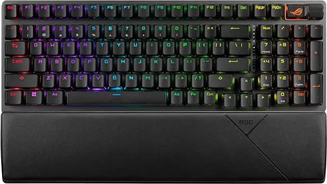 Main image of ROG Strix Scope II 96 Wireless Gaming Keyboard, Tri-Mode Connection, Dampening Foam & Switch-Dampening Pads, Hot-Swappable Pre-lubed ROG NX Snow Switches, PBT Keycaps, RGB-Black