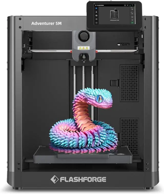 Main image of Adventurer 5M 3D Printer with Fully Auto Leveling, Max 600mm/s High Speed Printing, 280°C Direct Extruder with 3S Detachable Nozzle, Core XY All Metal Structure, Print Size 220x220x220mm