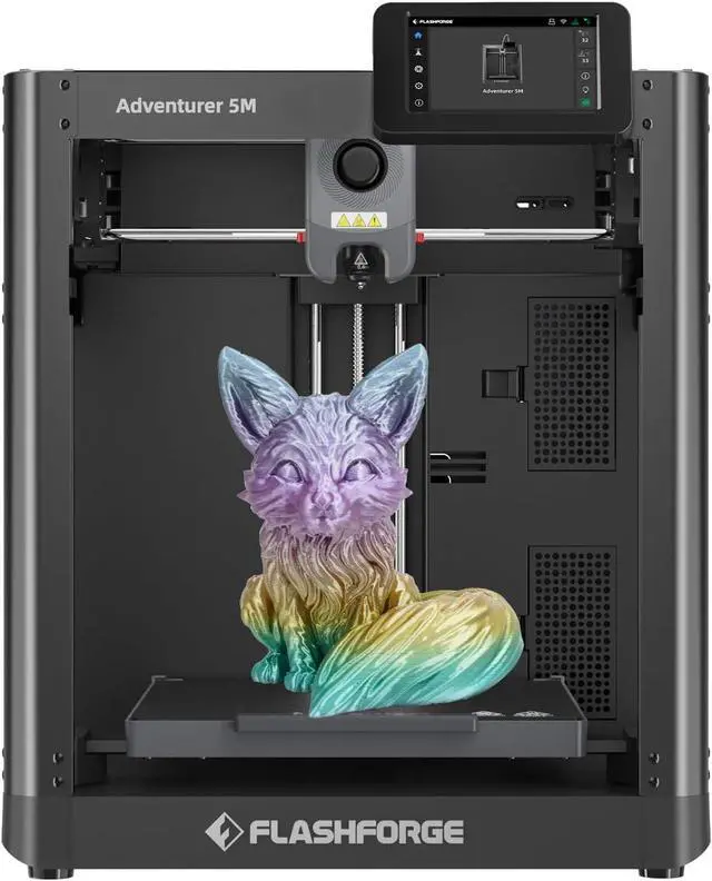 Main image of Adventurer 5M 3D Printer,600mm/s Max High-Speed FDM 3D Printers with Fully Auto Leveling, 280°C Direct Extruder with Quick Detachable Nozzle, Effective Cooling, Core XY Structure