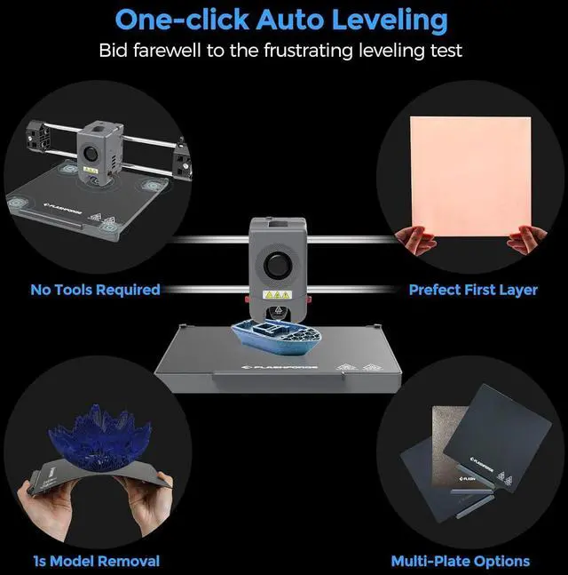 Alt view image 3 of 7 - Adventurer 5M 3D Printer,600mm/s Max High-Speed FDM 3D Printers with Fully Auto Leveling, 280°C Direct Extruder with Quick Detachable Nozzle, Effective Cooling, Core XY Structure