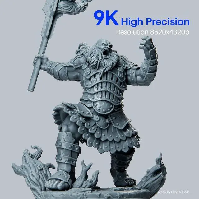 Alt view image 3 of 7 - ELEGOO Mars 5 Ultra 9K Resin 3D Printer, 150mm/h High Speed Printing, Smart Automatic Leveling, Intelligent Detection, WiFi-Transfer, Printing Size of 6.04 x 3.06 x 6.49 inch