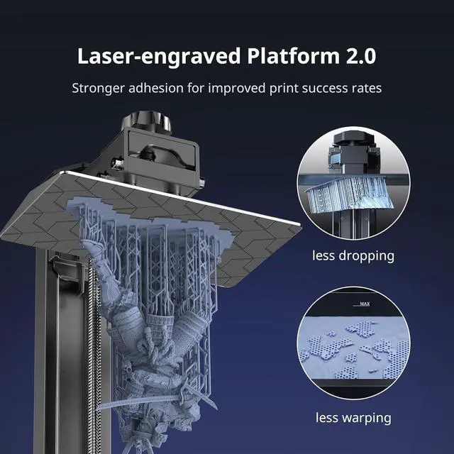 Alt view image 5 of 7 - ANYCUBIC 10K Resin 3D Printer, Photon Mono 4 LCD 3D Printer with 7-inch Mono Screen, Upgraded LighTurbo Matrix and Printing Platform, Printing Size of 6.04'x3.42'x6.49'