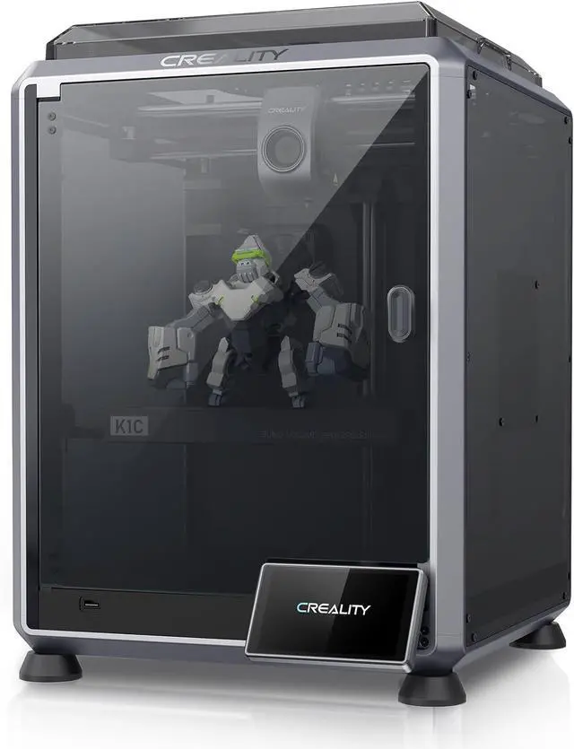 Main image of Creality K1C 3D Printer, 2024 New Version 3D Printers with 600mm/s Fast Printing Speed and Clog-Free Direct Extruder, Support 300 Printing and Carbon Fiber Filaments, Auto Leveling and AI Camera
