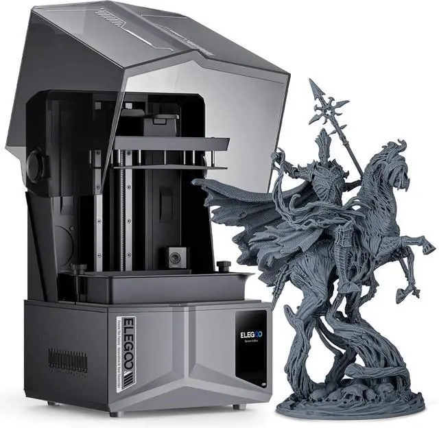 Main image of ELEGOO Saturn 4 Ultra 12K MSLA Resin 3D Printer, Smart Mechanical Sensor, Fast Printing Up to 150mm/h, AI Camera, WiFi Cluster Printing, Automatic Leveling, Large Printing Size 218.88*122.88*220mm³