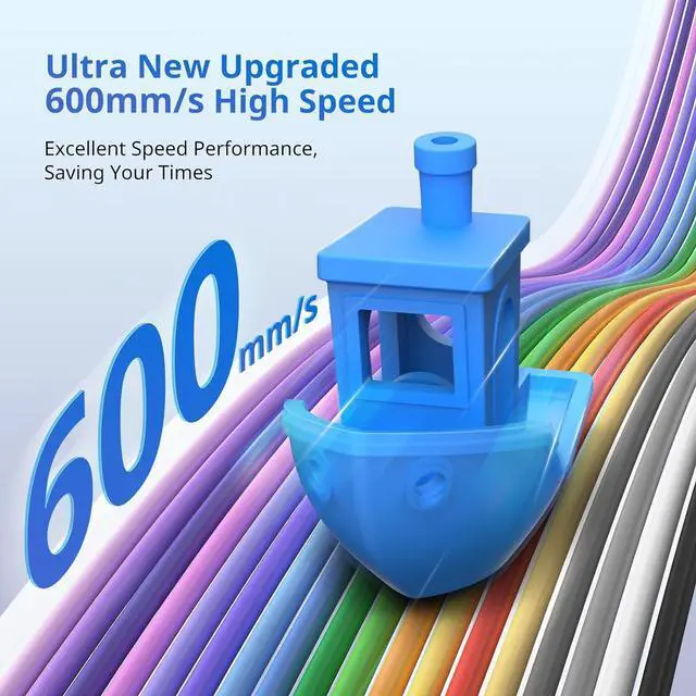 Alt view image 2 of 7 - Anycubic Kobra 3 3D Printer Only, Max 600mm/s Print Speed Full-auto Calibration Details Better, Multi-Color 3D Printing Need with Additional Anycubic ACE Pro, Explore Endless Fun 9.8"x9.8"x10.2"