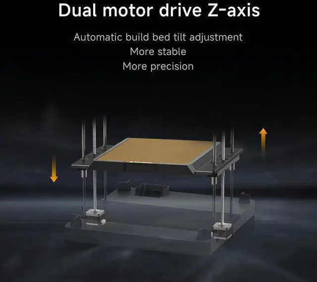 Alt view image 3 of 7 - Q1 Pro 3D Printer, 600mm/s High-Speed Fully Auto Leveling 3D Printers with Camera, 60 Chamber Heat, 350°C Print Support Carbon Fiber Filament, Tangle Detection, Printing Size 9.65"x9.65"x9.45"