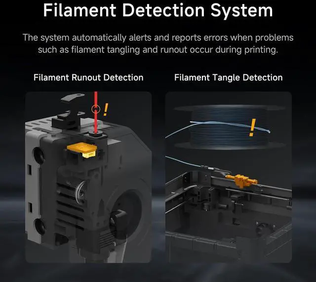 Alt view image 6 of 7 - Q1 Pro 3D Printer, 600mm/s High-Speed Fully Auto Leveling 3D Printers with Camera, 60 Chamber Heat, 350°C Print Support Carbon Fiber Filament, Tangle Detection, Printing Size 9.65"x9.65"x9.45"