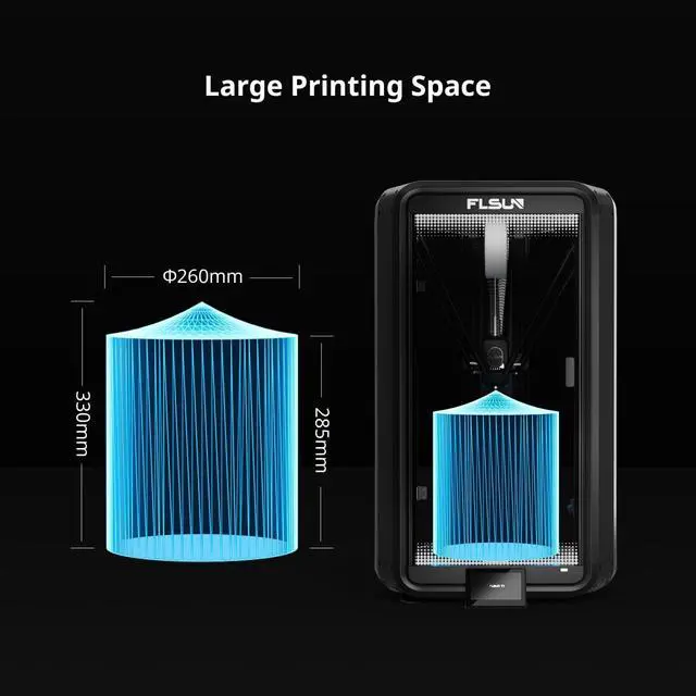 Alt view image 7 of 7 - T1 Pro Delta 3D Printer - New FDM 3D Printer, 1000 mm/s high-Speed Printing, Dual-Gear Strong extruder, one-Button Automatic Leveling, 300°C high-Temperature Nozzle, Al Intelligent Monitoring
