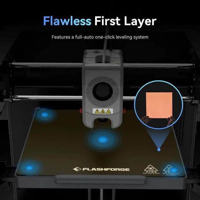 Alt view image 3 of 7 - Adventurer 5M 3D Printer with Fully Auto Leveling System, Max 600mm/s High-Speed, 280 Quick-Detach Nozzle, CoreXY Structure for Superior Print Quality, Rookies & Experts Smart Choice