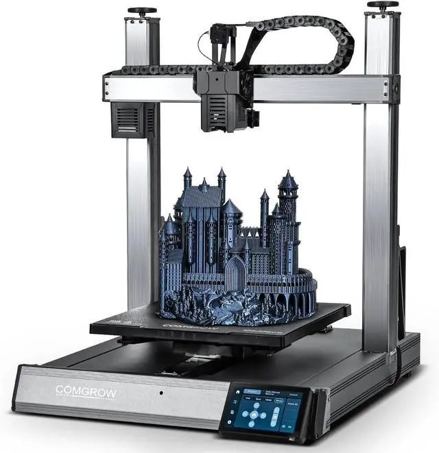 Main image of T300 3D Printer Max Speed up to 600mm/s, Klipper Firmware 300 All-in-one Hotend 30s Preheat Time 81-point Auto Leveling Industrial Linear Rails 95% Pre-assembly All Metal Body 11.8*11.8*13.8in