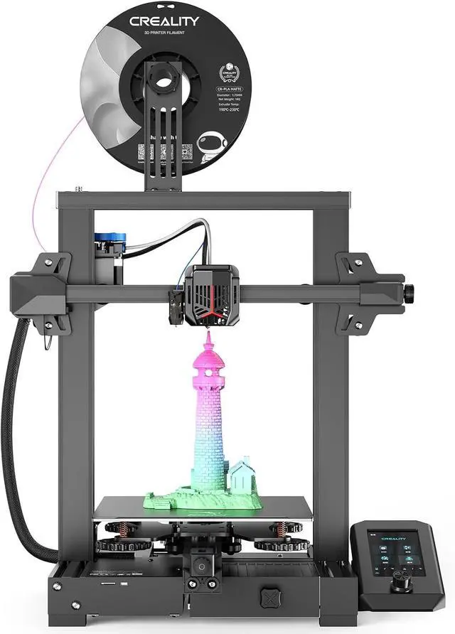 Main image of Creality Ender 3 V2 Neo 3D Printer with CR Touch Auto Leveling PC Spring Steel Platform Full-Metal Extruder 95% Pre-Installed 3D Printers Resume Print and Model Preview 8.66x8.66x9.84 inch
