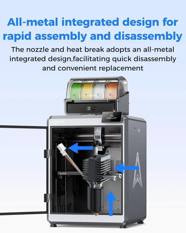 Alt view image 6 of 7 - Creality  K2 Plus Ceramic Heating Block Kit, Unicorn Quick Swap Nozzle Kit, High Temperature Resistant, All-Metal Integrated Design Kit for K2 Plus 3D Printer