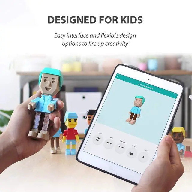Alt view image 4 of 6 - 3D 1-Touch Kid-Friendly Childrens Toy Printer and 1 Coconut Printer Food Starter Bundle