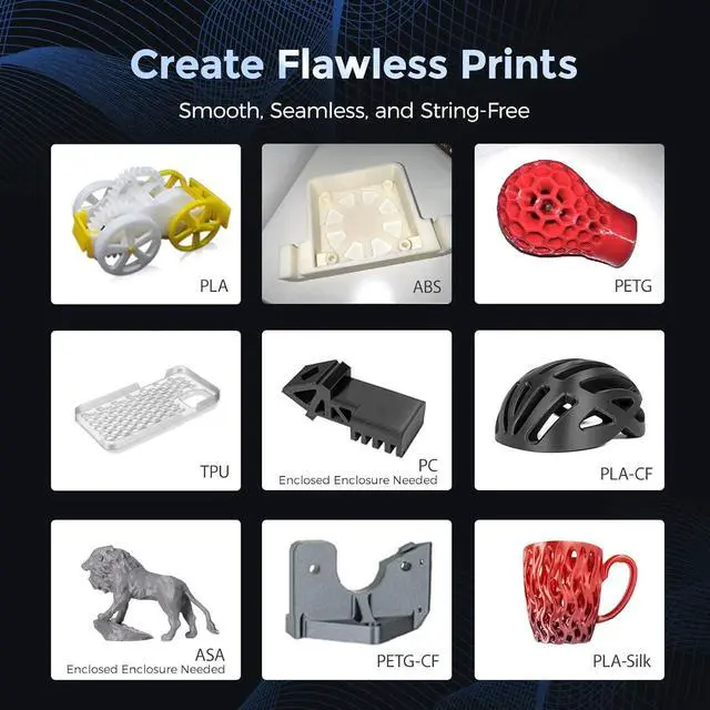 Alt view image 6 of 7 - Adventurer 5M 3D Printer with Fully Auto Leveling, Max 600mm/s High Speed Printing, 280°C Direct Extruder with 3S Detachable Nozzle, Core XY All Metal Structure, Print Size 220x220x220mm