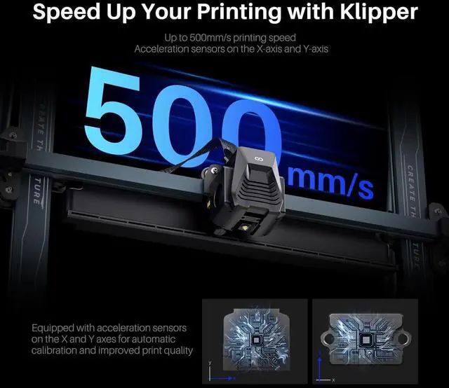 Alt view image 2 of 7 - ELEGOO Neptune 4 Max 3D Printer, 500mm/s Fast Printing, Support 300°C Printing, Auto Leveling and Direct Drive Extruder, 420x420x480mm Large Build Volume