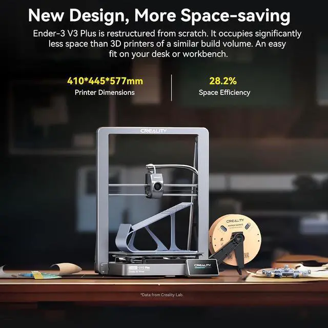 Alt view image 5 of 6 - Creality Ender 3 V3 Plus 3D Printer, 600mm/s High Speed Printing with Core XZ, Y-axis Dual Motors & Support Rods,Auto Leveling Direct Extruder 60W 300 Hotend,Plus Print Size 300 * 300 * 330mm