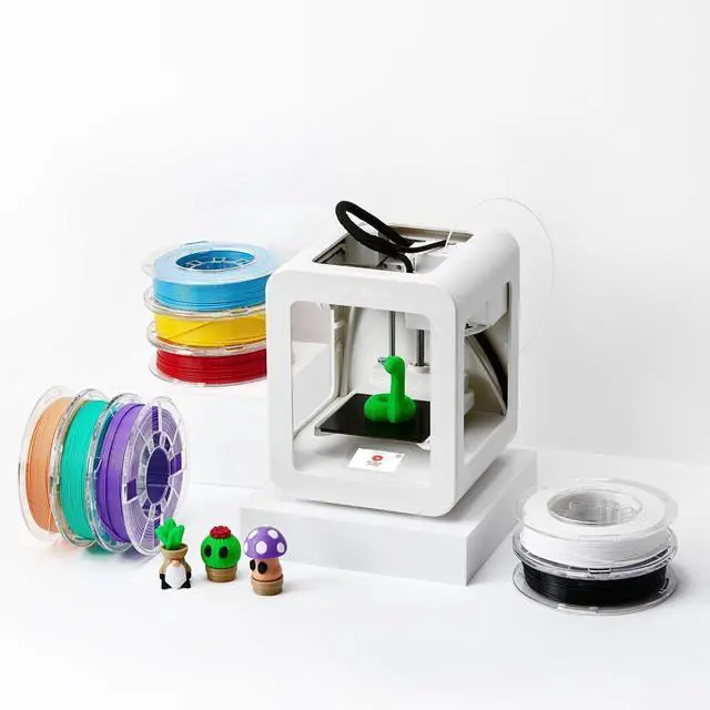 Main image of 3D Printer for Kids, No Software Needed (Includes: 3D Printer, 8 Preselected Printer Food Rolls, Free 500+ Toy Digital Catalog, Removable Bed), Deluxe Pack (Alpha Two)