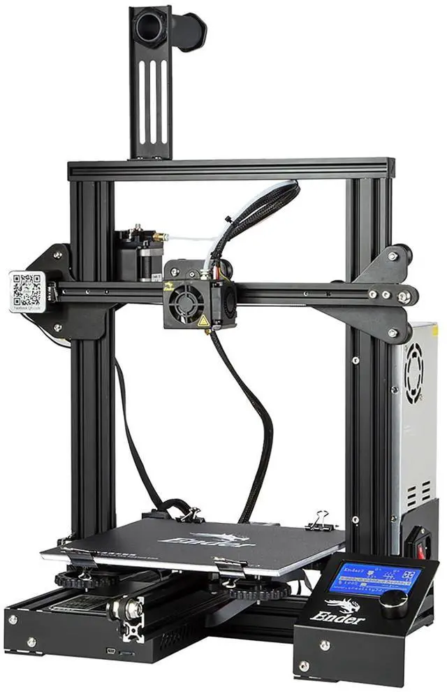 Alt view image 2 of 7 - Creality Ender 3 3D Printer with Resume Printing, Stable Power Supply, Precise Printing, and V-Slot Rails, DIY 3D Printer, Printing Size 8.66x8.66x9.84 inches, Ideal for Mold Sample Printing