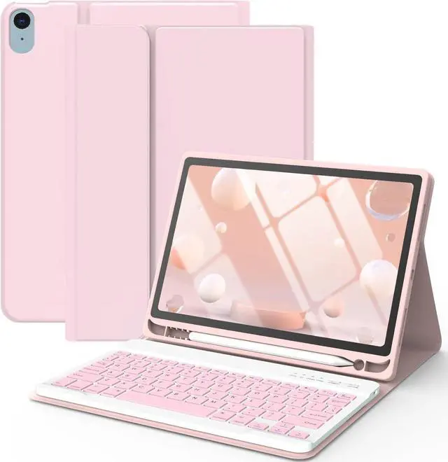 Main image of Keyboard Case for iPad Air 11-inch M3/M2/Air 5th/ 4th Generation- Detachable Bluetooth Keyboard Case with Pencil Holder - Flip Stand Cover for iPad Air 11"(2025&2024) /Air 5 2022/Air 4 2020/Pro 11 1st