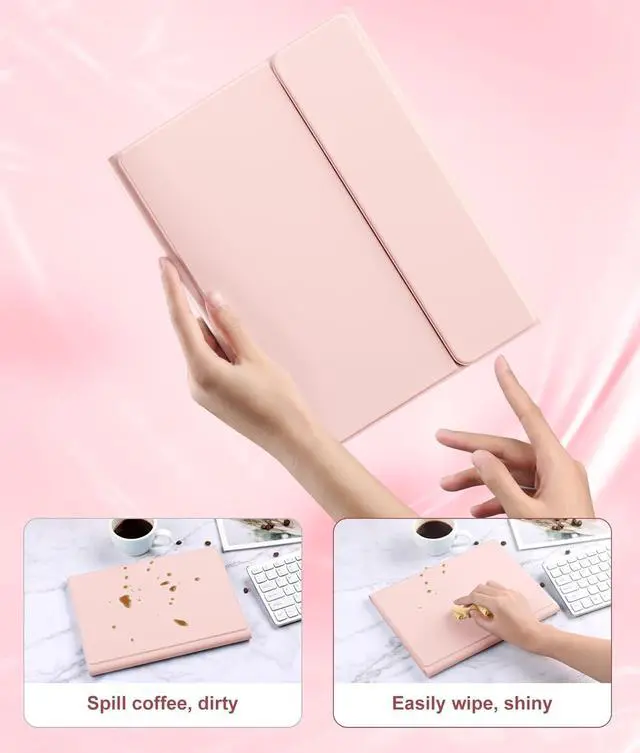 Alt view image 5 of 7 - Compatible for iPad 11th 10th Generation Case with Keyboard, Folio Cover with Pencil Holder, Multi-Touch Trackpad, 7 Color Backlit, Detachable Keyboard for iPad (A16) 11th/10th Gen (Light Pink