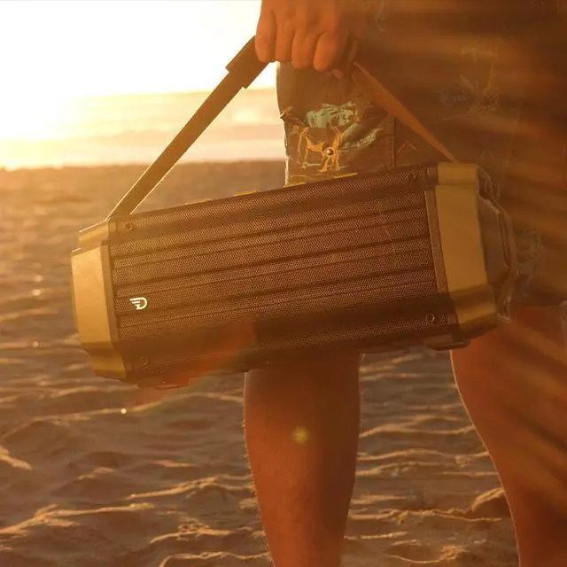 Alt view image 7 of 7 - Dreamwave Tremor II Outdoor Portable Bluetooth Speaker with 24-Hour Playtime,66-Feet Bluetooth Range&Built in Mic,Dual Paring Wireless Bluetooth Speaker with HiFi 50W Superior Sound,Support U Drive