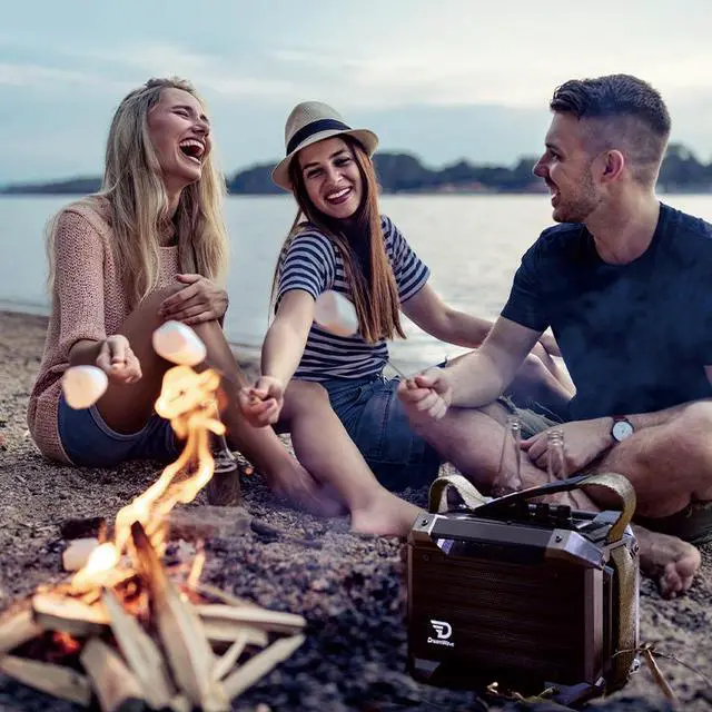 Alt view image 7 of 7 - Dreamwave RockStar Mini Super Portable Bluetooth Speaker with 12-Hour Playtime,66-Feet Bluetooth Range&Built in Mic,Dual Paring Wireless Bluetooth Speaker with HiFi 40W Superior Sound,Support U Drive
