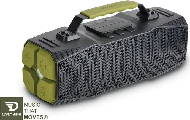 Alt view image 4 of 7 - Dreamwave Survivor Outdoor Bluetooth Speaker with Car Jump Starter,Hi-Res 30W Audio,14-hours Playtime,IPX5 Splash Proof,Bright LED Flashlight,Built-in power bank for phone charging