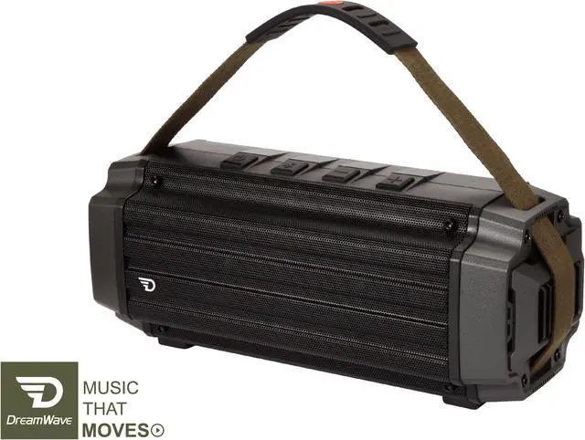 Alt view image 4 of 7 - Dreamwave Tremor II Outdoor Portable Bluetooth Speaker with 24-Hour Playtime,66-Feet Bluetooth Range&Built in Mic,Dual Paring Wireless Bluetooth Speaker with HiFi 50W Superior Sound,Support U Drive