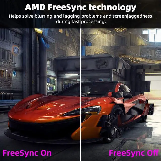 Alt view image 7 of 7 - GPVHOSO 34 Inch Curved Gaming Monitor 4K, (3440x1440) 165Hz Ultrawide Computer Monitor, HDR, 1500R, 125% sRGB, DCI-P3 92%, HDMI/DP and Built-in Speaker Support Wall- Black