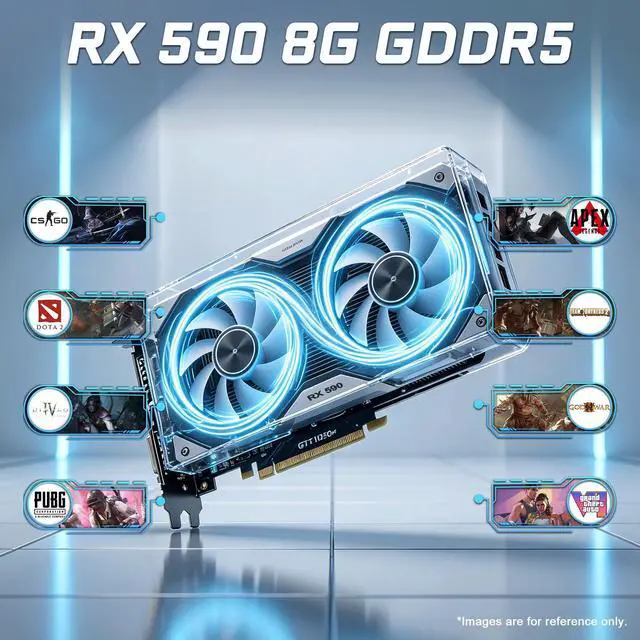 Alt view image 3 of 7 - GPVHOSO Gaming PC Desktop, Intel Core i7 4th Gen, RX 590 8GB | Prebuilt Gaming Computer Tower, 16GB RAM, 512GB SSD, Windows 11 Home, Plug and Play PC for 1080P Gaming, Live Streaming