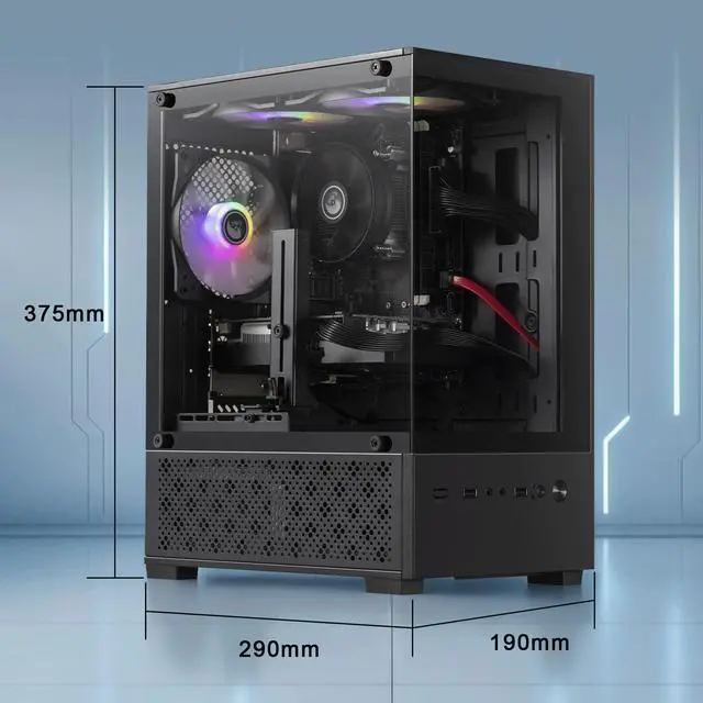 Alt view image 7 of 7 - GPVHOSO Gaming PC Desktop, Intel Core i7 4th Gen, RX 590 8GB | Prebuilt Gaming Computer Tower, 16GB RAM, 512GB SSD, Windows 11 Home, Plug and Play PC for 1080P Gaming, Live Streaming