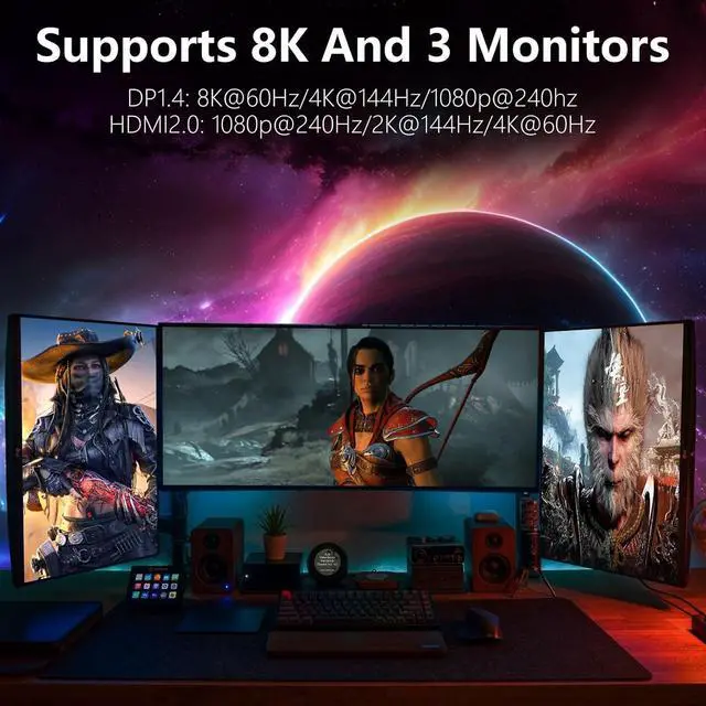 Alt view image 3 of 7 - GPVHOSO GTX 1060 6GB Computer Graphics Card, GDDR5 192bit 8K HDR VR Ready, 1060 Video Cards for Gaming PC, Tarjeta Gráfica Support Direct X12 PCIe3.0 * 16, Dual Cooling Fans, HDMI + 2*DP