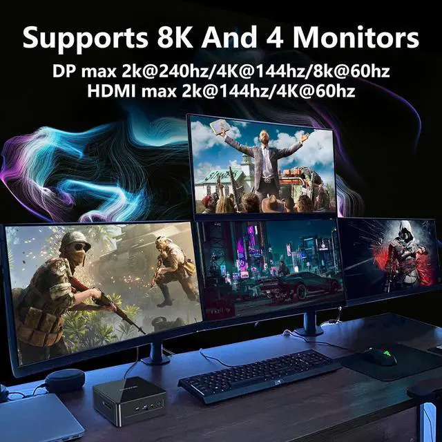 Alt view image 4 of 7 - GPVHOSO RX 5700 XT Graphics Card, AMD Radeon RX 5700 XT 8GB GDDR6 2560SP 256bit PCI-e 4.0 x16 GPU Computer Graphics Cards, HDMI/DisplayPort*3 Interface, Support Up to 8K Video Cards for PC