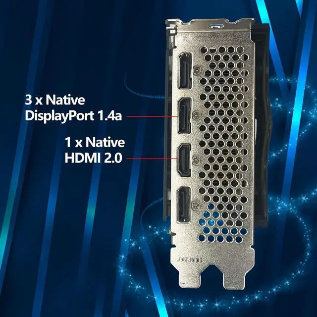 Alt view image 5 of 7 - GPVHOSO RX 5700 XT Graphics Card, AMD Radeon RX 5700 XT 8GB GDDR6 2560SP 256bit PCI-e 4.0 x16 GPU Computer Graphics Cards, HDMI/DisplayPort*3 Interface, Support Up to 8K Video Cards for PC