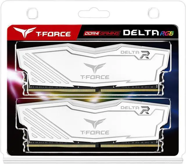 Alt view image 4 of 4 - TEAMGROUP T-Force Delta RGB DDR4 16GB (2x8GB) 3000MHz (PC4-24000) CL16 Desktop Memory Module Ram - White - TF4D416G3000HC16CDC01