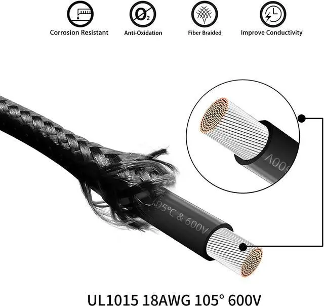 Alt view image 4 of 6 - Power Supply Sleeved Cable, Extension PC Kit, 18AWG 24Pin ATX / 8 (4+4) Pin EPS / 8 (6+2) Pin PCI-E Power Supply PSU Cable with Combs, 30CM