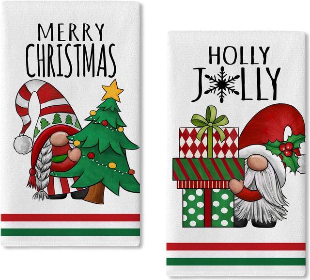 Christmas Dish Towels/christmas Decorations/christmas Kitchen 