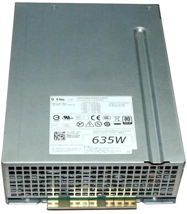 Main image of For Precision-T5600 T3600 635W Power Supply Unit PSU 0NVC7F D635EF-00 01K45H F635EF-00