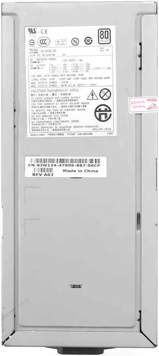 Main image of for D-ELL-Precision T7400 workstation Power Supply 1000W N/H1000E-00 JW124 C309D