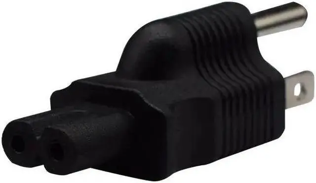 Main image of 5pc 5-15P 3 Prong Plug To IEC320 C7 Power Converter For PC Laptop 15A 125V Receptacle Straight Adapter Plug