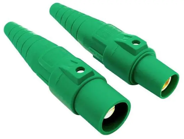Main image of 1 Pair 400A Male Female Standard Single Pole Camlock Power Connector for Cable Extension  colourGreen