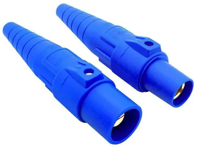 Main image of 1 Pair 400A Male Female Standard Single Pole Camlock Power Connector for Cable Extension colourBlue