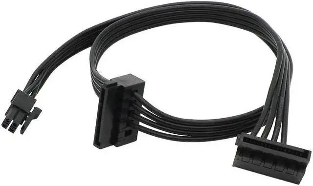 Main image of 1pc 45CM Mini 4 Pin To 2 Sata SSD Power Supply Cable for M410 M610 M415 B250
