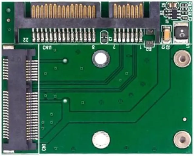 Main image of Convenient Mini Pcie2.5 SSD Adapter MSATA to 22-Pin Adapter Effortlessly Expand PC Storage Capacity(Green)