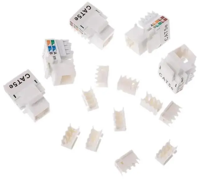 Main image of RJ45 Ethernet Cables Module Plug Connector RJ-45 Cable Office Unshielded Pass-through Module Module  Down